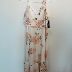 BNWT LULU's flutter sleeve maxi